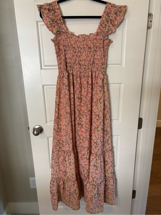 Max Studio Dresses & Skirts - NWOT Max Studio Pink Floral Ruffle Strap Maxi Dress